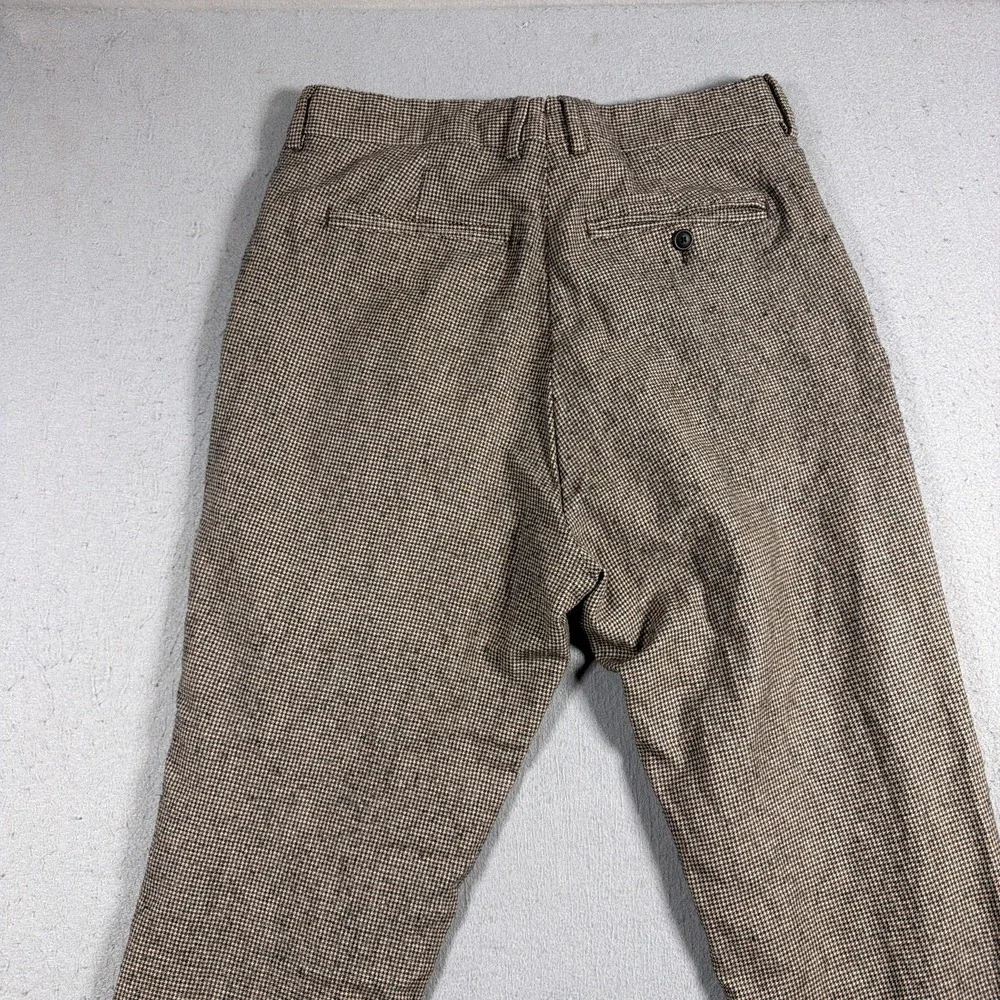 Todd Snyder Men's Corduroy Pants in Light Brown Herringbone - Picture 9 of 11